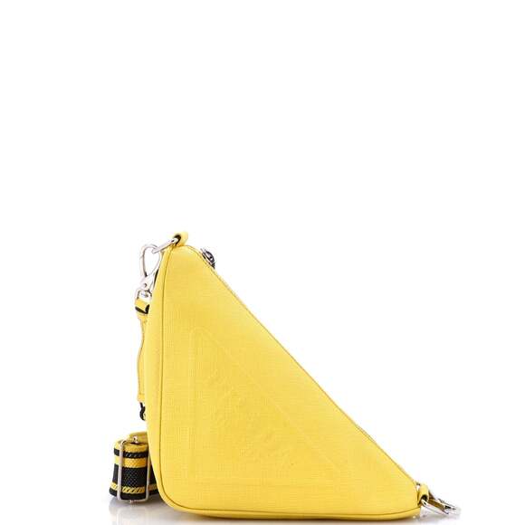 Prada Triangle Logo Zip Crossbody Bag #182039P12B - Picture 1 of 8